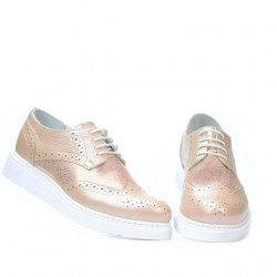 Chaussures décontractées femme 663-2 poudre nacré combiné