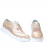Chaussures décontractées femme 663-2 poudre nacré combiné