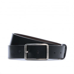 Ceinture homme 09b bicolore noir+marron