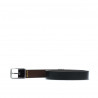 Ceinture homme 09b bicolore noir+marron
