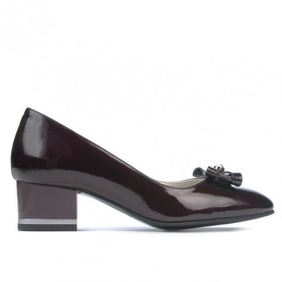Chaussures élégantes femme 1270 vernis bordeaux satiné Chaussures élégantes femme 1270 vernis bordeaux satiné