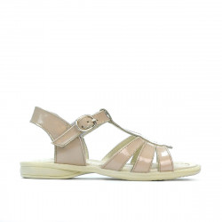 Sandales petits enfants 53c vernis ivoire