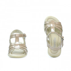 Sandales petits enfants 53c vernis ivoire
