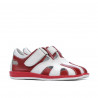 Chaussures enfants 07-1c rouge+blanc