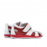 Chaussures enfants 07-1c rouge+blanc