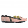 Mocassins femme 619 rose+café