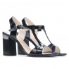 Sandales femme 5055 vernis noir