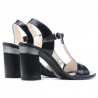Sandales femme 5055 vernis noir