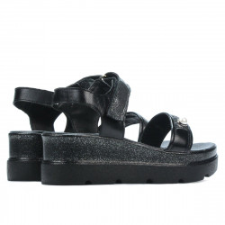 Sandales femme 5051 noir combiné