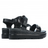 Sandales femme 5051 noir combiné