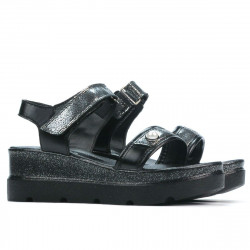 Sandales femme 5051 noir combiné