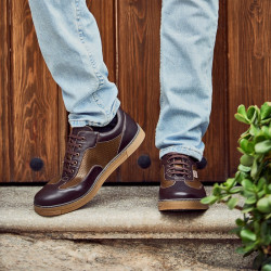 Chaussures de sport homme 886 café combiné lifestyle