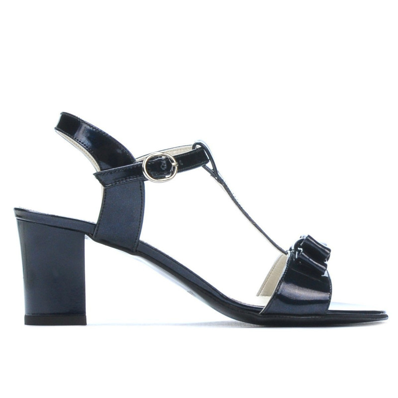Sandales femme 1257 vernis indigo nacré