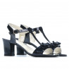 Sandales femme 1257 vernis indigo nacré
