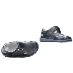 Chaussures petits enfants 07-1c indigo+gris