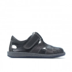 Chaussures petits enfants 07-1c indigo+gris