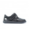 Chaussures petits enfants 07-1c indigo+gris