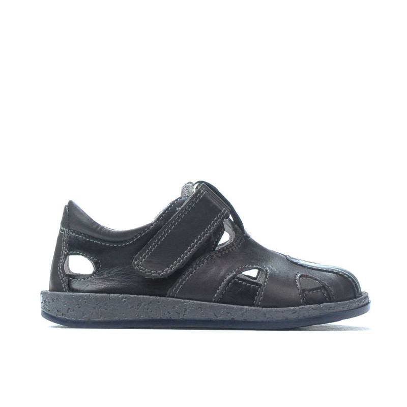 Chaussures petits enfants 07-1c indigo+gris
