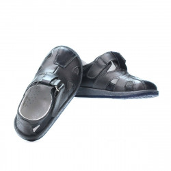 Chaussures petits enfants 07-1c indigo+gris