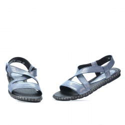 Sandales femme 5050 bleu argento