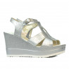 Sandales femme 5054 argenté nacré