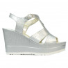 Sandales femme 5054 argenté nacré