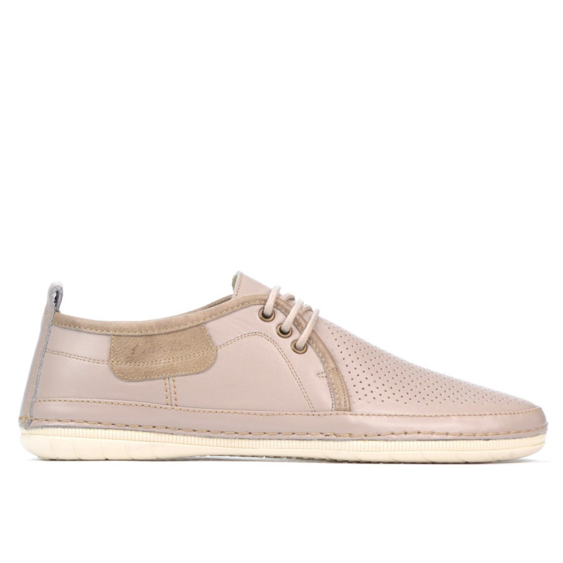 Mocassins homme 865-1 beige+sable