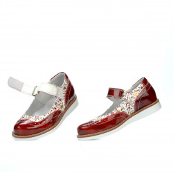 Chaussures enfants 153 vernis rouge