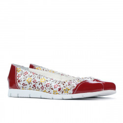 Chaussures enfants 171 vernis rouge combiné