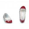 Chaussures enfants 171 vernis rouge combiné