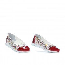 Chaussures enfants 171 vernis rouge combiné