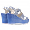 Sandales femme 5054 bleu argent