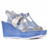 Sandales femme 5054 bleu argent