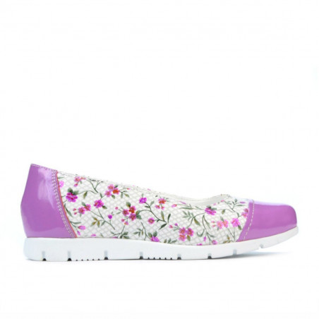 Chaussures enfants 171 vernis violet combiné