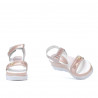 Sandales femme 5051 poudre nacre combiné