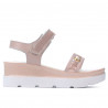 Sandales femme 5051 poudre nacre combiné
