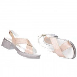 Sandales femme 5052 poudre nacrée