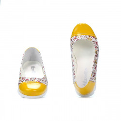 Chaussures enfants 171 jaune combiné