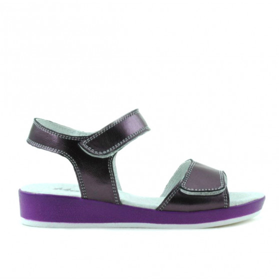 Sandales enfants 532 mauve nacré