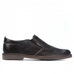 Chaussures casual homme 7200p café perforé