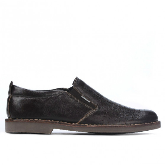Chaussures casual homme 7200p café perforé Chaussures casual homme 7200p café perforé