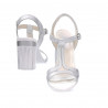 Sandales femme 5055 argent nacré