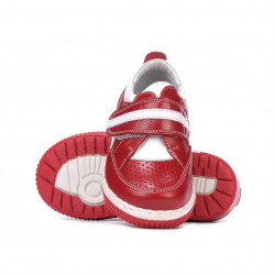 Chaussures enfants petits 64c rouge+blanc