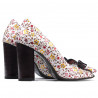 Sandales femme 1271 bordeaux floral multicolore