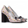 Sandales femme 1271 bordeaux floral multicolore