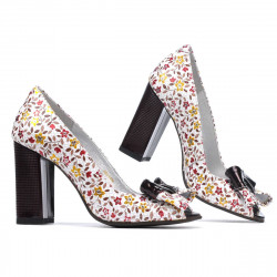Sandales femme 1271 bordeaux floral multicolore