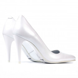 Chaussures élégantes femme 1246 blanc nacré