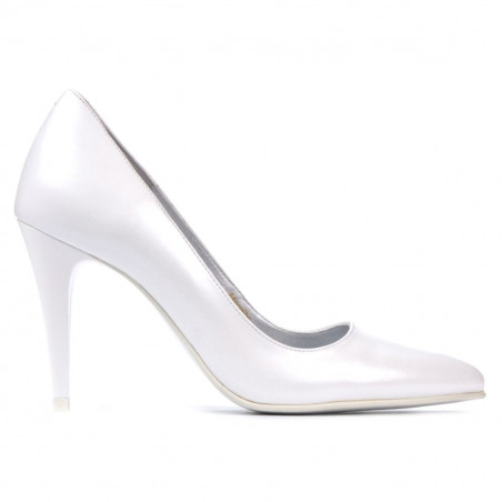 Chaussures élégantes femme 1246 blanc nacré