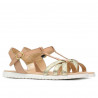 Sandales femme 5038 doré combiné