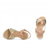Sandales femme 5038 doré combiné